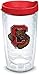 Tervis Cornell Big Red Logo Tumbler with Emblem and Red Lid 16oz, Clear