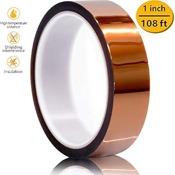 Heat Resistant Tape, Kapton Tape for Masking, Soldering, Protecting Circuit Board, Cellphone Data line and Battery