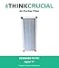 Think Crucial Replacement Air Purifier Filter – Compatible with Idylis Part # 560885 Filter – Fits Idylis F, AC-38 Models – Bulk (1 Pack)