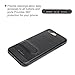 iPhone 7 Plus Wallet Case, Moonmini Heavy Duty Shockproof Slim Fit Protective Kickstand Grip Cover with Hidden Credit Card Slot Holder for iPhone 7 Plus - Black