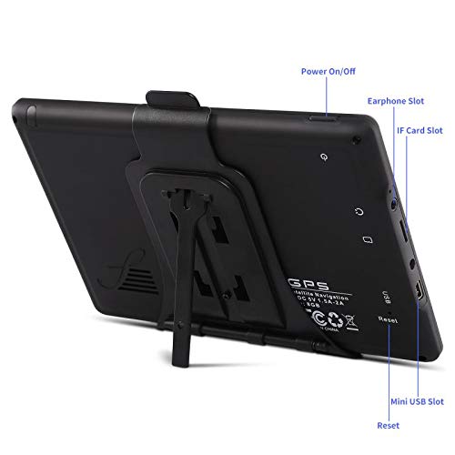 GPS Navigation for car 7 Inches car GPS 2019 Updated North American Lifetime Free MapTouch Screen 8GB Memory Multi Language Spoken GPS Navigation System for Car Vehicle Truck Taxi Driving Alert - Thumbnail 4
