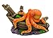 Gumolutin Aquarium Fish Tank Decoration Emulational Octopus Ship Aquarium Decor Ornaments, Minithumb 3
