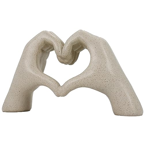 Photo 1 of LAIKEARTS Gold Heart Hands Sculpture Aesthetic Decor for Living Room Bedroom Bookshelf Coffe Table Knick Knacks Home Unique Gifts for Women
