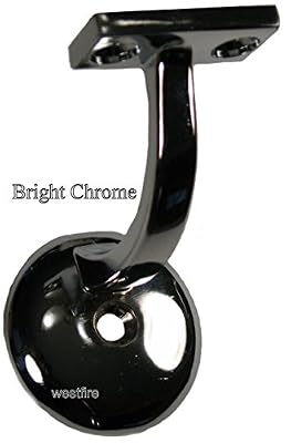 Ascension Stair Parts 3003-BC Bright Chrome Wall Handrail Bracket