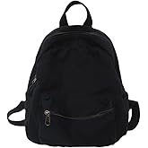 XPONNI Small Backpack Purse for Teen Girls Grunge Accessories Purse Backpack for Women Mini Backpack Purse (Black)