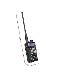 Baofeng X Radioddity UV 5RX3 Radio de triple correa VHF, 1,25 M, UHF Jamón de mano amateur Radio bidireccional Walkie Talkie con auricular y cargador
