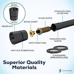 SparkPod Quick Install Shower Hose Replacement