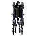 Drive Medical Deluxe Lightweight Aluminum Transport Wheelchair, Blue, 17