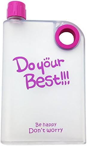 Sports Water Bottle for Women &amp; Girl 13.4 oz Food Grade Silicone Translucent Leak Proof A6 MEMO Reusable Slim Purple Water Bottle
