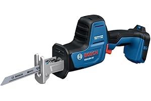 Bosch GSA18V-24N 18V Compact Reciprocating Saw - Lightweight Design, Tool-Free Blade Change, Variable Speed Control for Effic