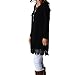 levaca Women's Long Sleeve Tunic Lace Hemline Casual Loose T Shirt Dress