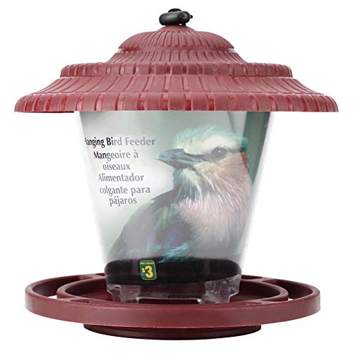 idalinya Bird Feeder Food Automatic Bird Feeder Food Feeding Pet Dispenser Cage with Double Rod