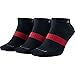 Nike Jordan Men's Low Cut Dri-fit Socks Large (shoe size 8-12) (Black)