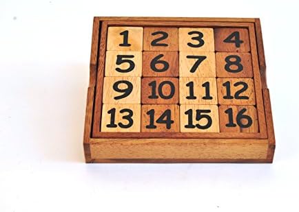 SiamCollectionWoodden Games & Puzzles Slide 16 Wooden Brain Teasers Strategy Game