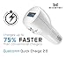 Ghostek® NRGcharge QuickCharge 2.0 Rapid High-speed Fast Quick Car Charger Adapter with Micro USB Data Charging Cable | Smartphones | Tablets | Samsung Galaxy | Android | LG | Warranty (White)