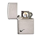 Zippo Lighter Pipe Brushed Chrome Design