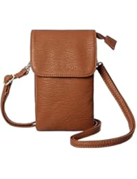 MINICAT Roomy Pockets Series Small Crossbody Bags Cell Phone Purse Wallet for Women(Brown)