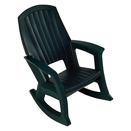 Hunter Green Outdoor Rocking Chair - 600-Lb. Capacity