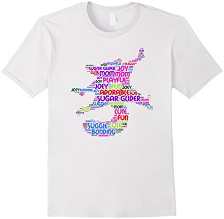 Men's Cute Sugar Glider Shirt Funny Gift For Suggie Mom Dad Tee Large White