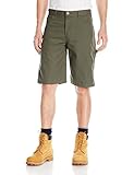 Dickies Men's 11 inch Lightweight Duck Carpenter Short, Rinsed Moss Green, 34