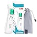 ONEBOM Forehead Thermometer for Fever with Ear Function - Instant Accurate Reading with Fever Alarm, 40 Sets of Memory, Forehead Thermometer for Kids and Adult, Pouch and Batteries Included