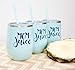 Mom Juice Wine Tumbler | 12 oz Stainless Steel mommy sippy fuel cup funny quotes Seafoam mom wine glass insulated outdoor travel tumblers with Lid and Straw Stemless Goblet (Seafoam - Navy Mom Juice)