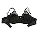Aintle Black Bra With Pocket for Silicone Breast Crossdresser Mastectomy Prosthesis 40/90(Suitable for D+,E,E+ Cup)