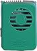 O2COOL Battery Powered Deluxe Necklace Fan For Personal Cooling With Adjustable Lanyard (Teal)