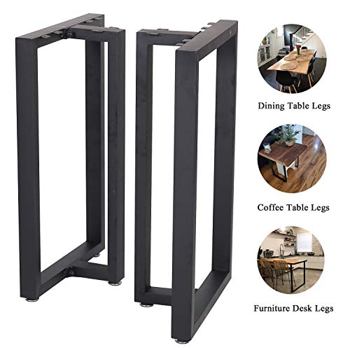 Metal Table Legs 28 Inch Heavy Duty T Shape Metal Desk Legs Set of 2 28