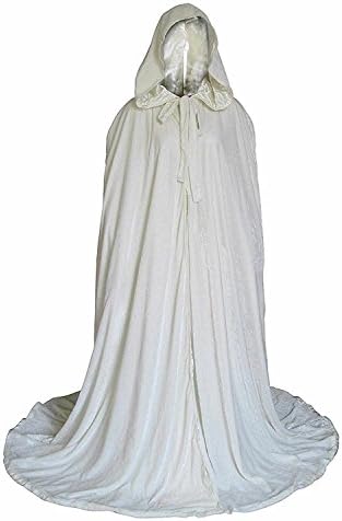 ShineGown Women Floor Length Winter Bridal Wedding Hooded Cloak White Cape