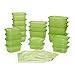 Debbie Meyer GreenBoxes & GreenBags Combo Set, Food Storage Containers with Lids & Bags, Keep Fruits Vegetables, Baked Goods & Snacks Fresher Longer! BPA Free Microwave & Dishwasher Safe 74 Piece Set