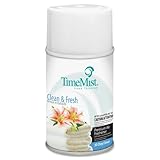 TimeMist® Metered Fragrance Dispenser Refills, Clean N Fresh, 6.6 oz, 12 Cans per Carton