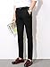 Men's Slim Fit Wrinkle-Free Casual Stretch Pants, Fit Flat Front Pant Dress Trousers Black