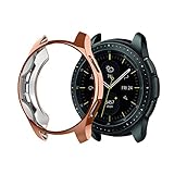 YiJYi Compatible with Samsung Galaxy Watch (42mm) Case Screen Protector,Soft Slim Full-Around Protective Case Cover Shell for Samsung Galaxy Watch 42mm SM-R810/SM-R815 (Rose Gold)