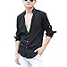 Zbrandy Men's Grandad Collar Hawaiian Casual Shirts
