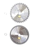 Renegade Blade 2pk-8"-(1) 32 Teeth & (1) 80 Teeth Combo 2 Blade Pack Carbide Brush Cutter Weed Eater Blades - (1) Brush & (1) Multi-use Blade Pack - 203mm Diameter