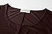 LARACE Women’s 3/4 Sleeve Casual Swing T-Shirt Dresses(3X, Coffee)