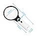 Bigger Magnifying Glass Handheld 3X 30X Magnifier with Light 3LED for Seniors Reading Map, Kids Hobbies, Jewelry Loupe, Watch Repair, Craft, Collection