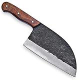 Custom Handmade - Damascus Steel - Inch Cleaver