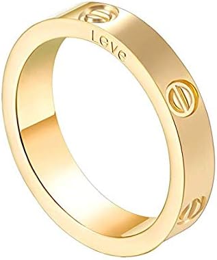Love Rings Lifetime Promise with Screw Design Best Gifts for Love With Valentine's Day Promise Engagement Wedding