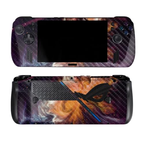 Carbon Fiber Skin Compatible with Asus ROG Ally X - Swirl Galaxy - Premium 3M V…