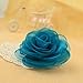 Lovely Rose Flower Hair Clips and Brooches for Women | Floral Pins and Accessories with Green Brooch