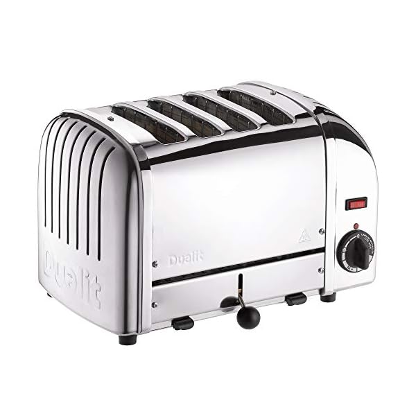 Dualit-Classic-4-Slice-Vario-Toaster-Stainless-steel-hand-built-in-the-UK-Replaceable-ProHeat-elements-Heat-two-or-four-slots-defrost-bread-mechanical-timer-Replaceable-parts Dualit Classic 4 Slice Vario Toaster - Stainless steel, hand built in the UK - Replaceable ProHeat® elements - Heat two…
