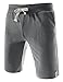 TheLees (TTS01) Unisex Cotton Jersey Waist Elastic Jogger Training Beach Board Shorts Darkgray X-Large(US 31~33)