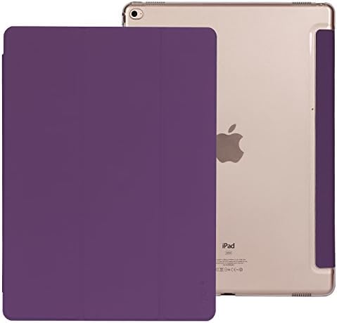 iPad Pro 12.9 Leather Case,SINHONG [Magnet Closure Auto Sleep / Wake] Leather Flip Smart Case and Cover Slim with Kickstand for Apple iPad Pro 12.9 Inch - Purple