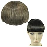 Straight Bangs Smooth Extensions Fringe Wig (Model: Jf010319) (Light Brown)