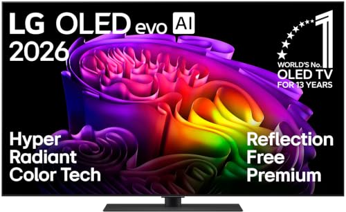 LG OLED55G66LS 55 Zoll 4K OLED evo AI TV (α11 Gen3 4K AI Prozessor, webOS 26, 120Hz (VRR bis zu 165Hz)) [Modelljahr 2026] [Energieklasse E]