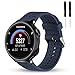 Wizvv Compatible Bands Replacement for Garmin Forerunner 235 220 230 620 630 735, Soft Comfortable Smooth Silicone Wristband for Women Men (9 Colors)