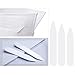 Tinksky 200pcs Plastic White Collar Stays Bones Stiffeners in 3 Sizes