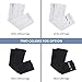 HuiYee Men Sports Black Compression Arm Sleeves, UV Protection Women Arm Cover